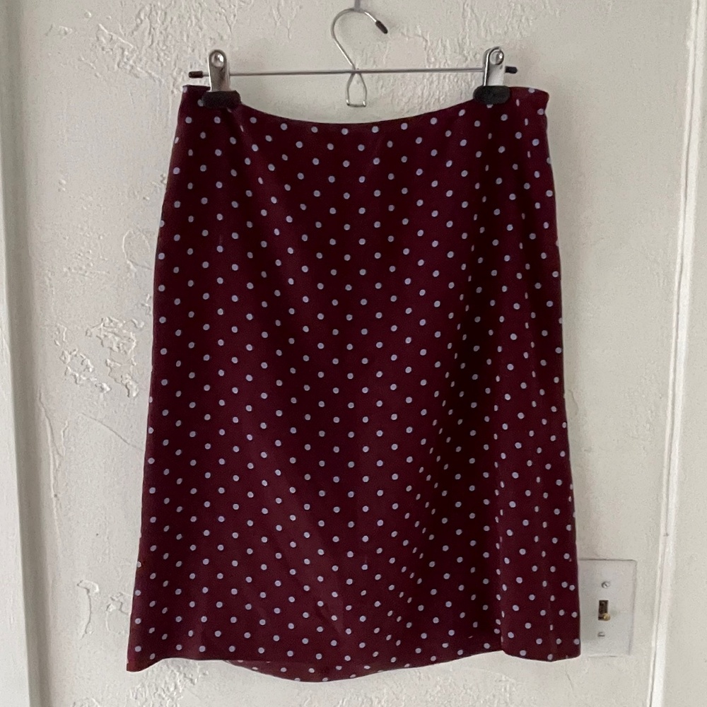 Vintage 100% Silk Prada Polka Dot Mini Skirt